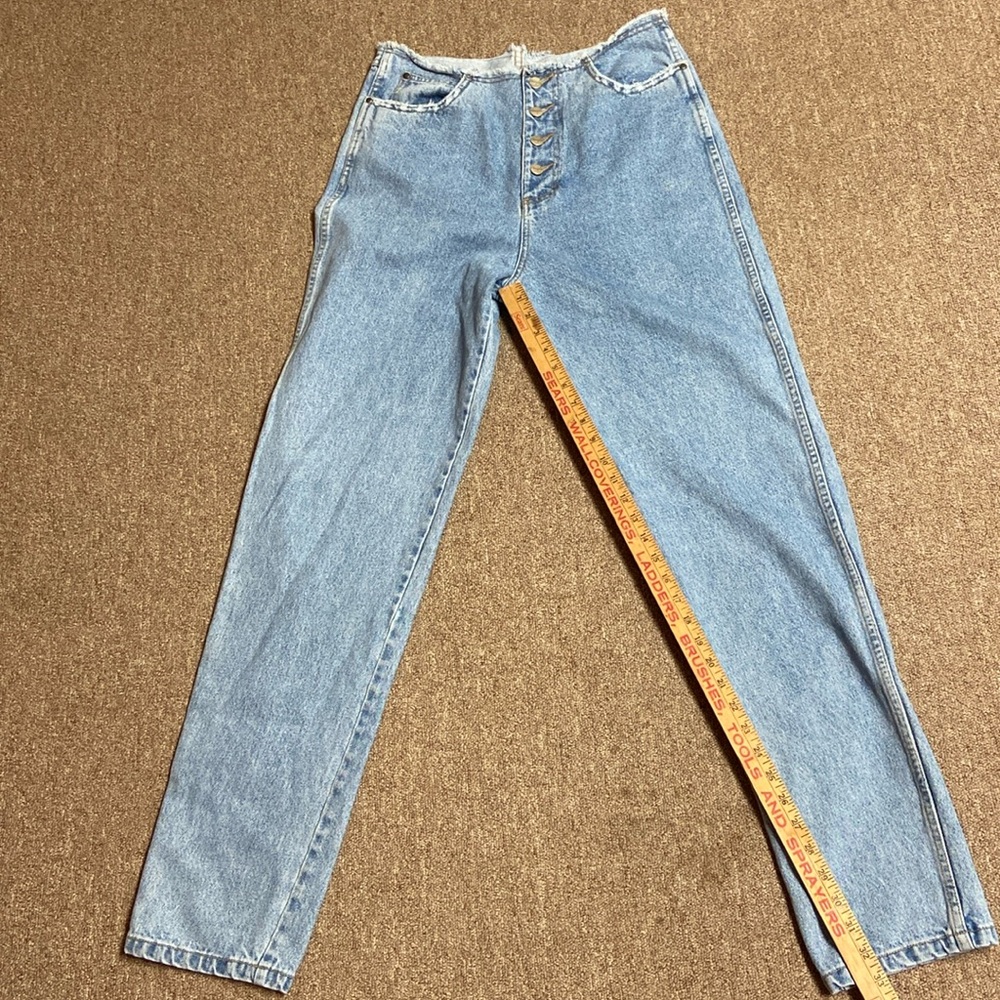 Wrangler Straight Long Leg High Rise Button Fly Jeans size 30
